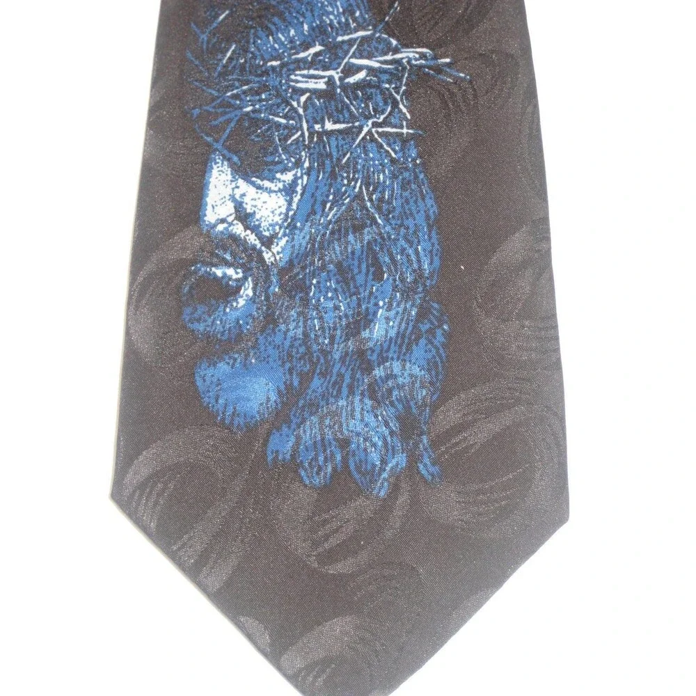 A Rogers 100% Silk Christian Theme Necktie
